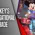 Mickey's Soundsational Parade shot high above Main Street USA at Disneyland